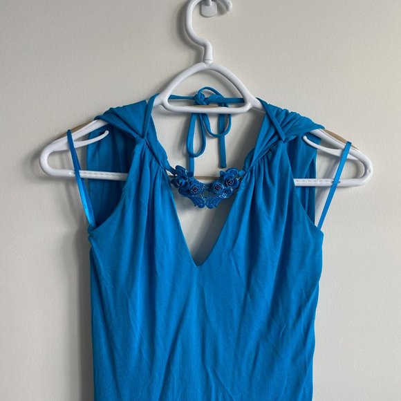 ROBERTO CAVALLI Blue Open-back Dress - Picture 3 of 9